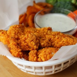 Chicken Cheesy Strips - (+- 300g Tray)