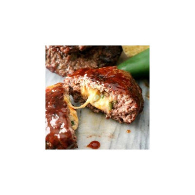 Jalapeno & Cheese Beef Patties - (610g Tray)