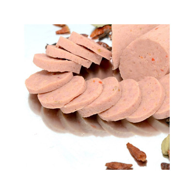 Beef Garlic Polony Sliced - Per Roll